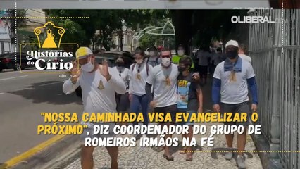 "Nossa caminhada visa evangelizar o próximo", diz coordenador do grupo de romeiros Irmãos na Fé