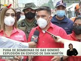 Gobierno Nacional evalúa daños ocasionados por explosión de gas en San Martín