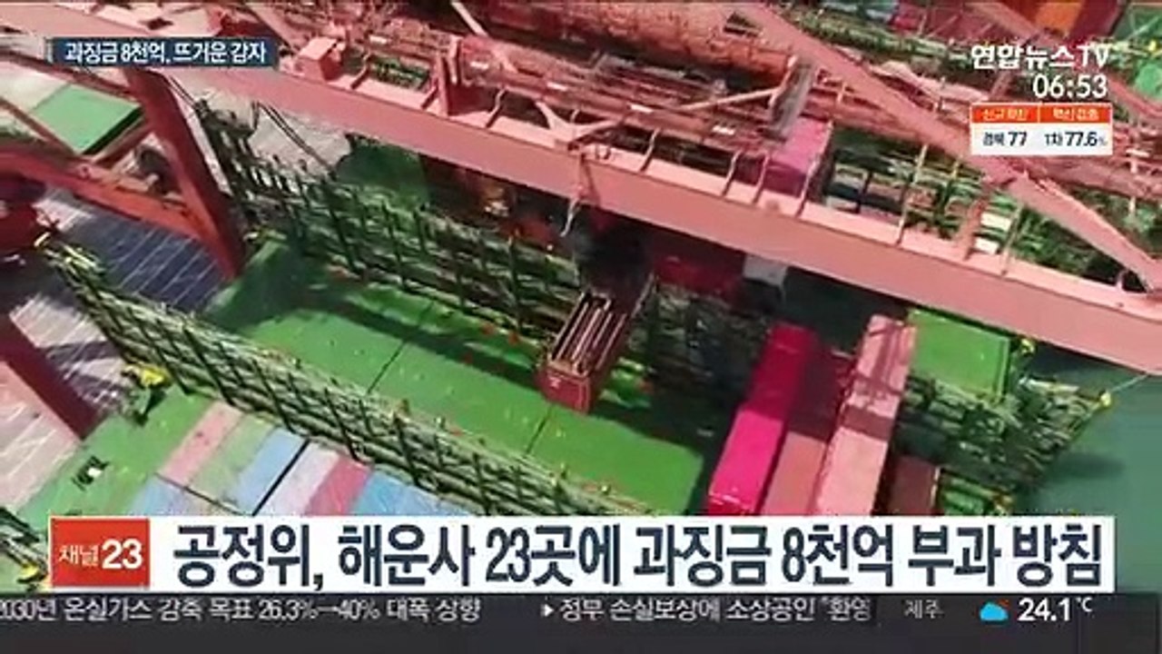 담합 제재 앞둔 해운업계…'8천억 과징금' 뜨거운 감자