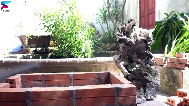 Bricklaying the FISH GRILL OVEN from bricks and concrete - grilled fish in oven for dinner _ Mckook