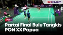 Suasana Partai Final Bulu Tangkis PON XX Papua, Jakarta VS Jawa Barat dan Jawa Timur