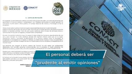Conacyt amenaza a su personal con sanciones si critican a la institución
