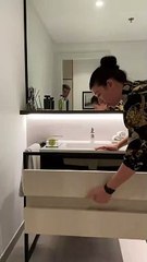 When there is a hole in a bathroom