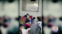 Rescatan a 650 migrantes de seis cajas de tráilers en Tamaulipas