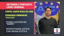 Detienen al presunto líder del cártel Santa Rosa de Lima