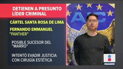 Detienen al presunto líder del cártel Santa Rosa de Lima