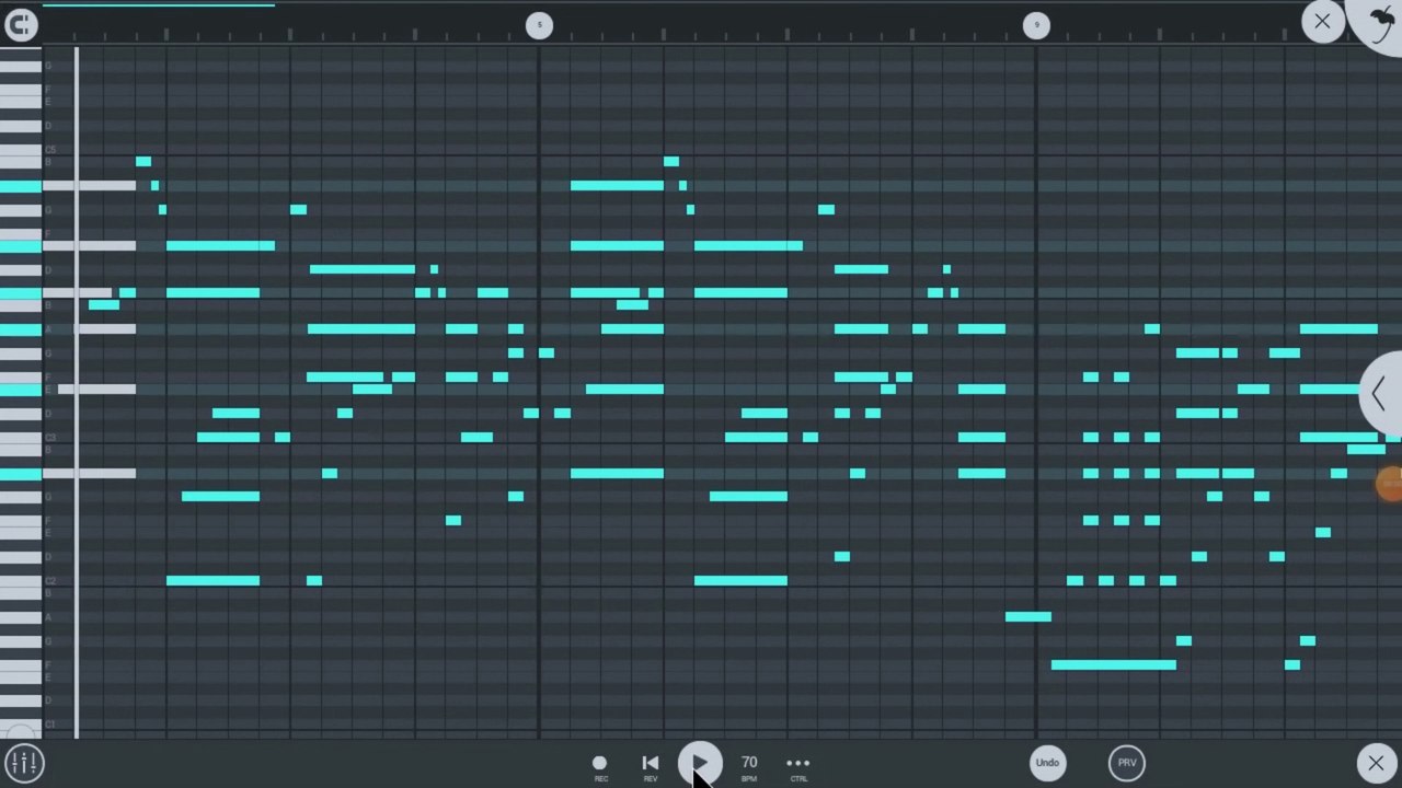Naruto  OST=Hokage's funeral |FL STUDIO MOBILE |PIANO VERSION|Very beautiful piano sounds