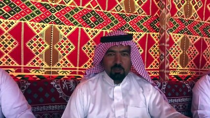 أهالى سيناء ينصبون خيمة استقبال لضيوف سباق الهجن بشرم الشيخ