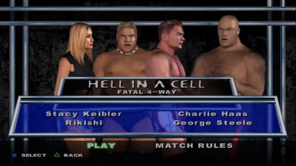 Here Comes the Pain Stacy Keibler(ovr 100) vs Rikishi vs Charlie Haas vs George Steele