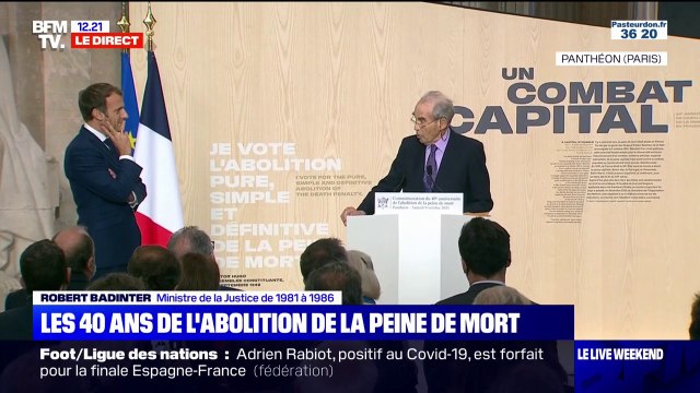 Robert Badinter: Nous étions, en 1981, le 36e État à abolir la peine de mort
