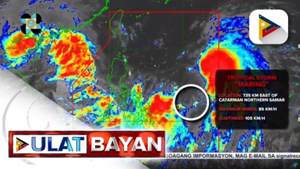 PTV INFO WEATHER | Bagyong #MaringPH, magdadala ng kalat-kalat na pag-ulan sa malaking bahagi ng bansa