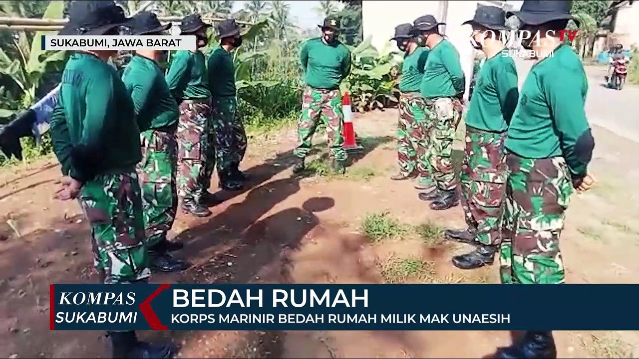 Korps Marinir Bedah Rumah Milik Mak Unaesih
