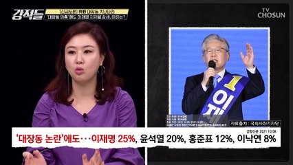 위기 속의 이재명.. 그럼에도 불구하고 지지율은 강세? TV CHOSUN 211009 방송