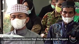 Sekda Sosialisasi Vaksinasi Bagi Warga Dayah di Aceh Tenggara