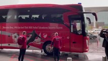 A Milli Futbol Takımı, Letonya maçı için Riga'ya gitti
