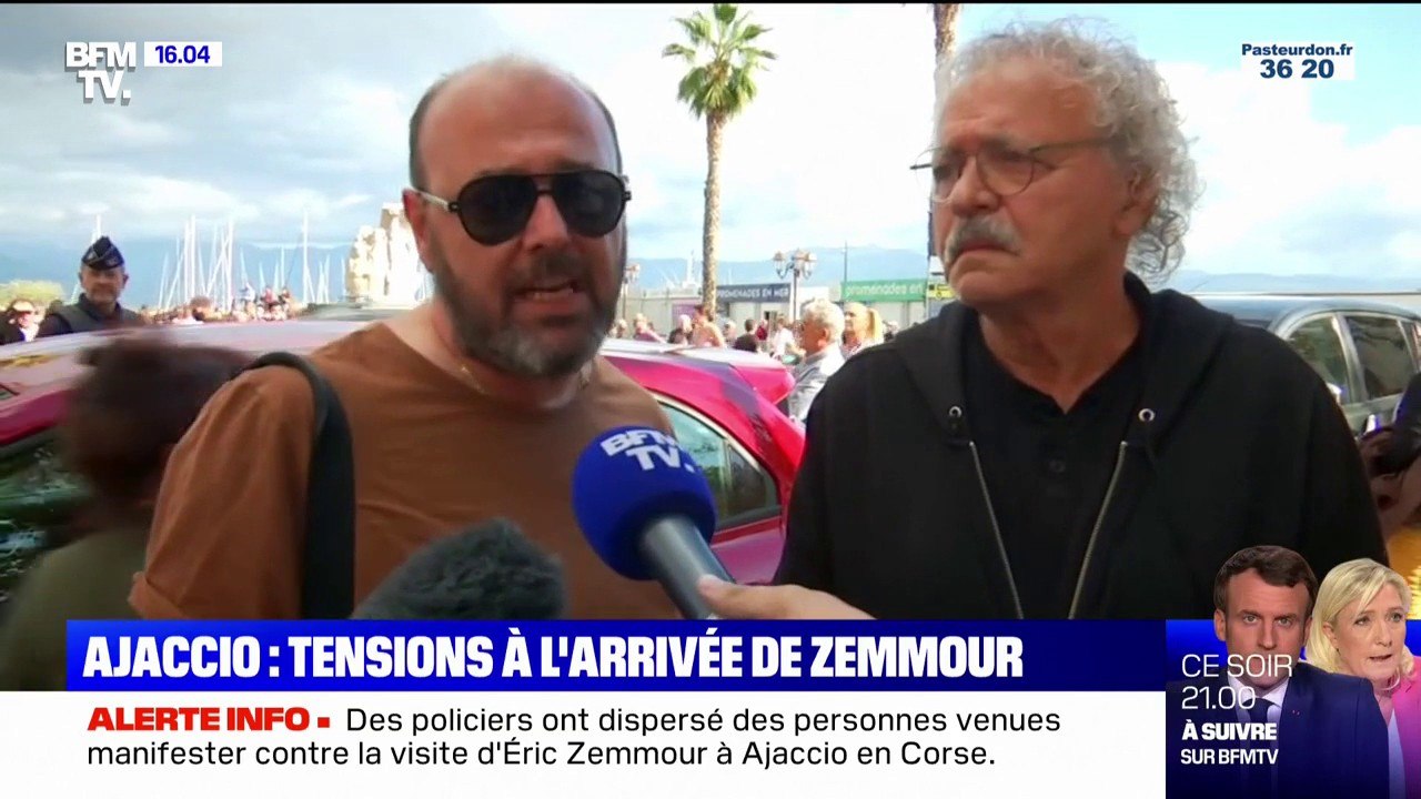 "Nous rejetons la xénophobie, le racisme et l’homophobie": des manifestants protestent contre la venue d’Éric Zemmour à Ajaccio