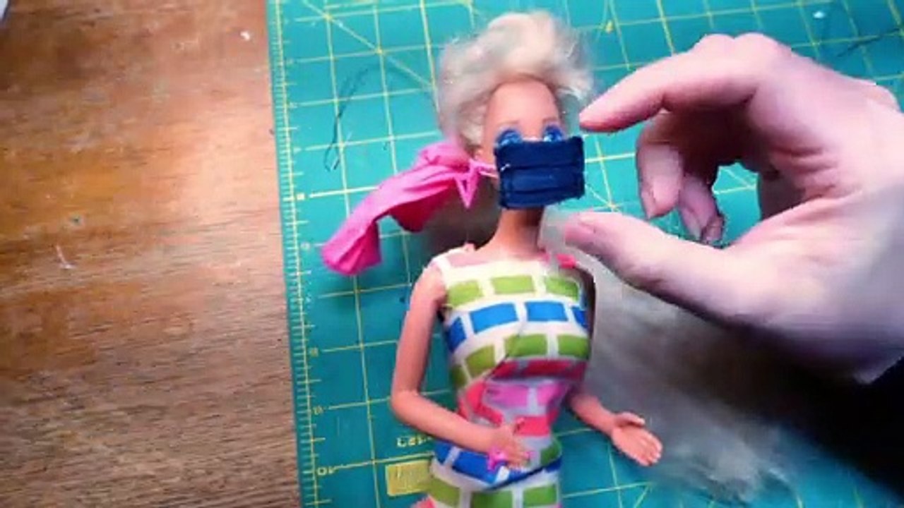 diy barbie doll face mask - corona emergency set part 1