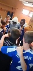 Cri de guerre de nos U15 face à Gauchy