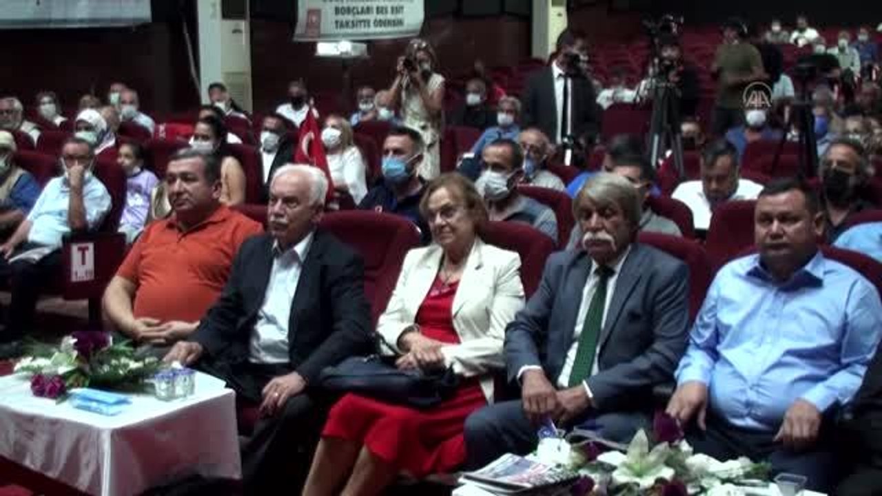 Vatan Partisi Genel Başkanı Perinçek, "Kozan Üretim Devrimi Kurultayı"na katıldı