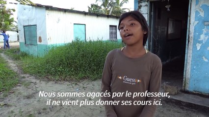Venezuela: la vie sans école d'un village sur pilotis isolé