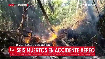 Accidente aéreo en Pando, seis personas perdieron la vida