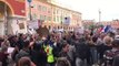 Momentos de tensão nos protestos em Nice