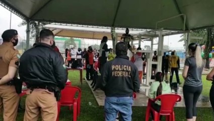 Chuva atrapalha? Provas práticas do Concurso da PM são realizadas no Ciro Nardi