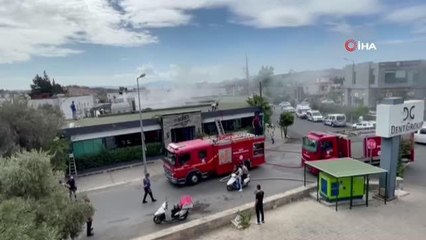 Restoranın bacasında yangın çıktı