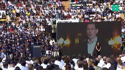 "Querido Pablo Casado...": El discurso del dimitido canciller de Austria en la Convención del PP