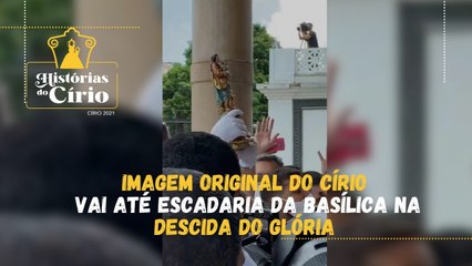 Imagem original do Círio vai até escadaria da Basílica na Descida do Glória