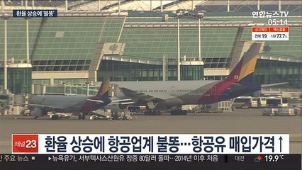 환율 1,200원 육박…정유·항공산업 시름