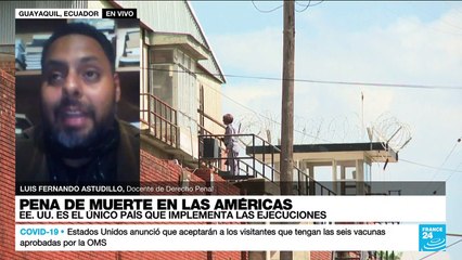 Luis F. Astudillo: En Latinoamérica "cada vez vemos más discursos a favor de la pena de muerte"