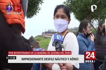 Así fue el desfile náutico y aéreo por los 200 años de la Marina de Guerra