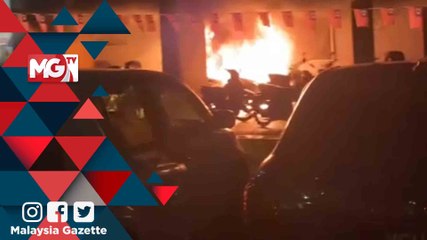 MG VIRAL : 17 Buah Motosikal Hangus Dalam Kebakaran di Blok B PPR Batu Muda