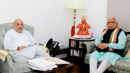 Manohar Khattar meets with Amit Shah discuss farm protests