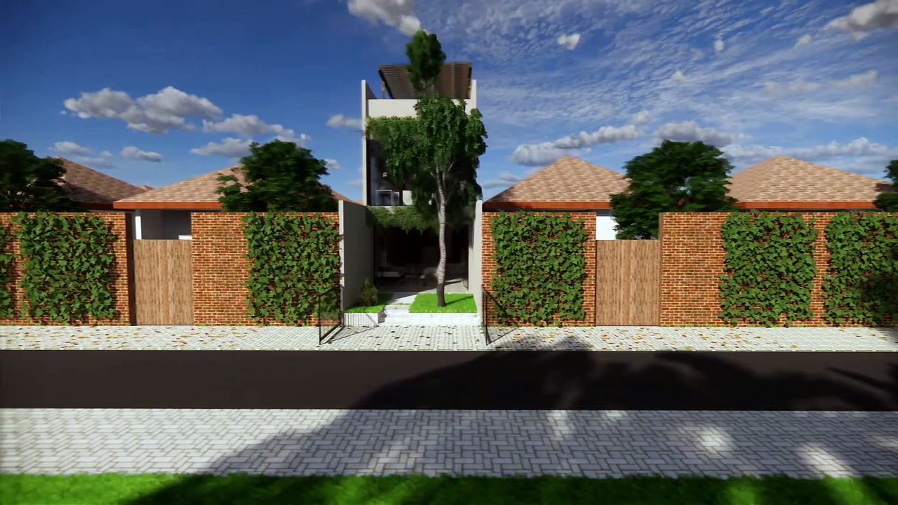 Desain Rumah ukuran 3,5 x 9 m 2 lantai  walau sempit tapi terasa luas nyaman banget