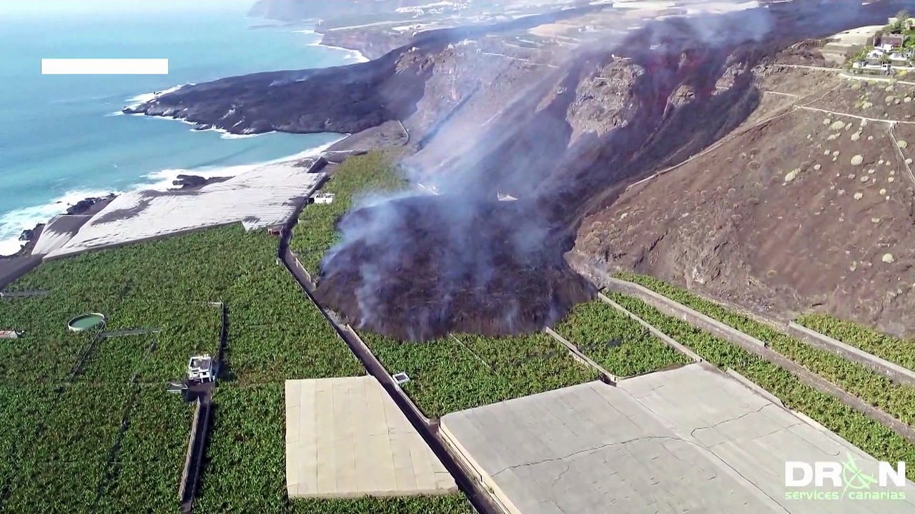 Vulkanbilanz am Sonntag: 1.186 Gebäude zerstört und 497 ha mit Lava bedeckt