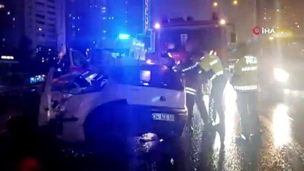 Haramidere bağlantı yolunda feci kaza: 1 ölü, 1 yaralı