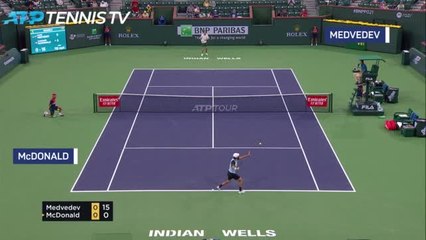 Magnificent Medvedev beats McDonald to cement Indian Wells favourite tag