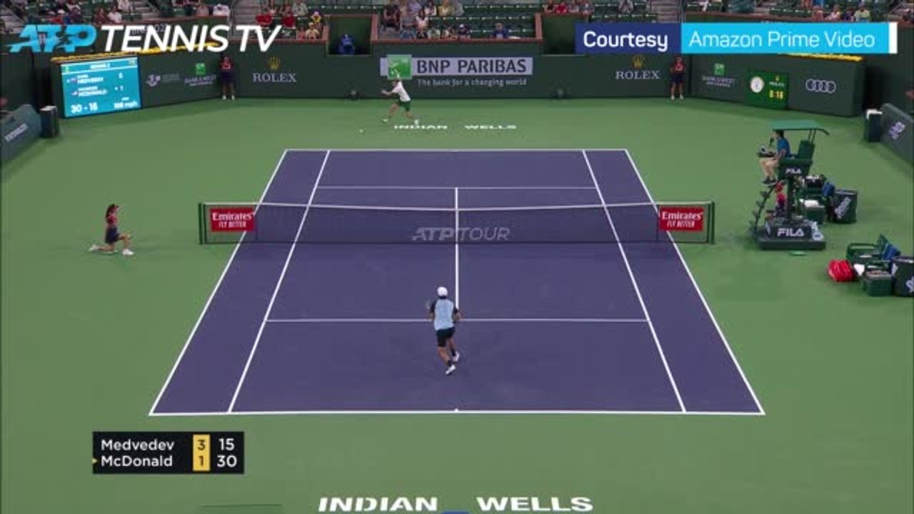 Magnificent Medvedev beats McDonald to cement Indian Wells favourite tag