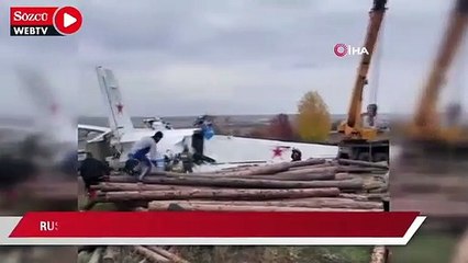 Rusya'da uçak düştü