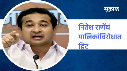 नितेश राणेंचं मालिकांविरोधात ट्विट, 'खान आडनावामुळे मलिक आरोप करतात