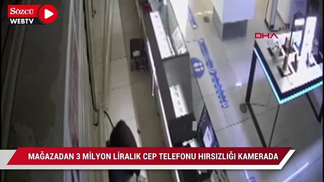 Mağazadan 3 milyon liralık cep telefonu hırsızlığı