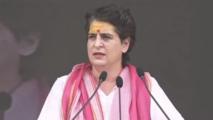 Скачать видео: Priyanka Gandhi: Farmers, women denied justice in BJP govt