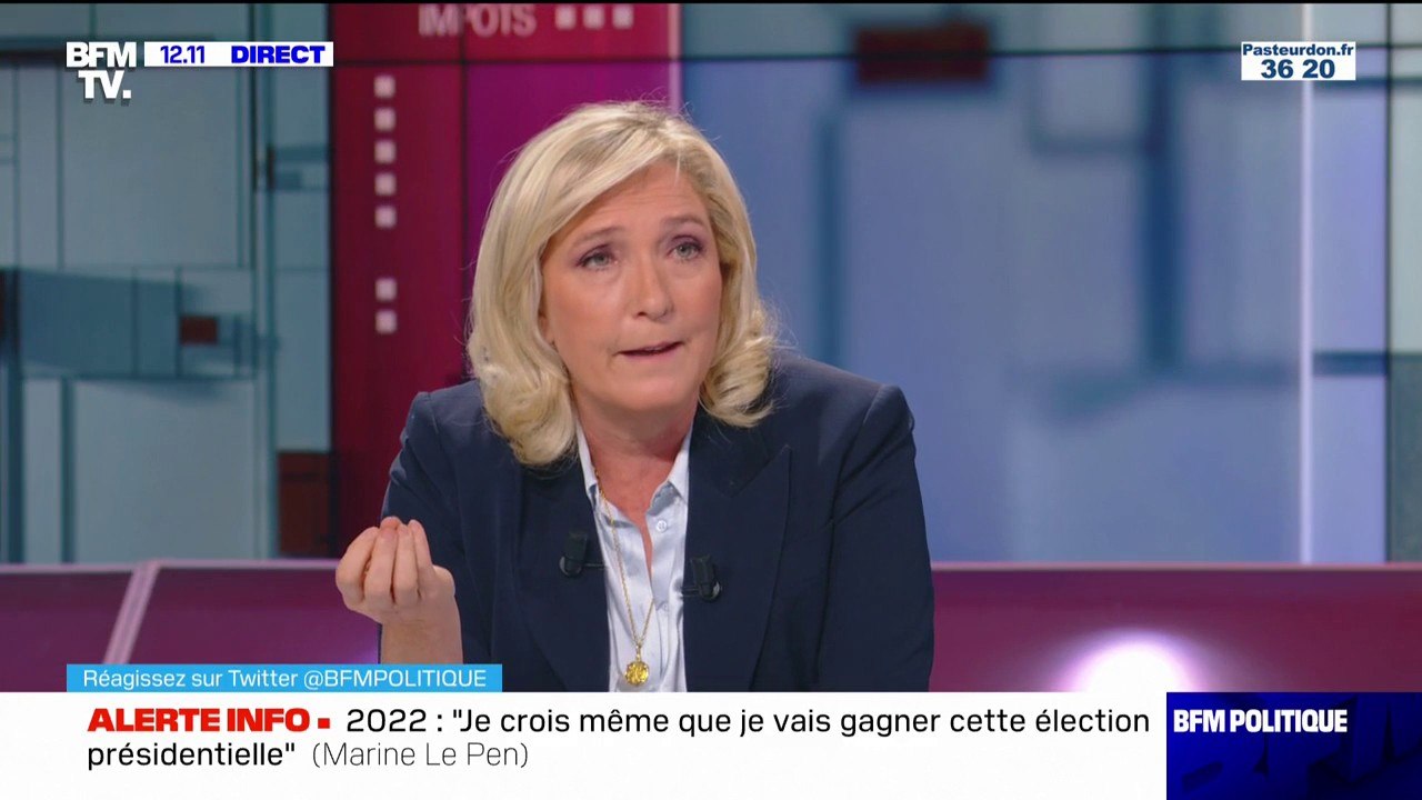 Marine Le Pen à propos d'Éric Zemmour: "Je ne vois pas la plus-value qu'il apporte à mon projet sur le plan de l'immigration"