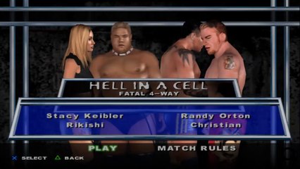 Here Comes the Pain Stacy Keibler(ovr 100) vs Rikishi vs Randy Orton vs Christian