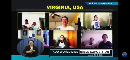 #BiblicalAnswersNow April 17, 2020 Ang Dating Daan Worldwide Bible Exposition