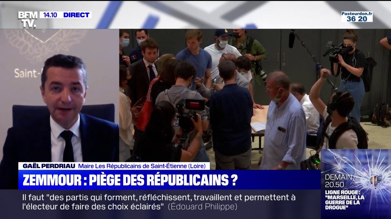Gaël Perdriau à propos d'Éric Zemmour: "J'appelle les républicains à un véritable sursaut"