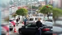 Taksicinin, trafikte tartıştığı milli sporcuyu vurmadan önceki görüntüleri ortaya çıktı