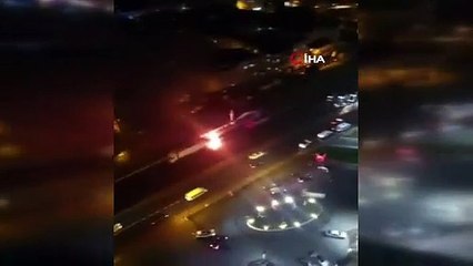 Bunalıma giren şoför kullandığı TIR'ı yaktı